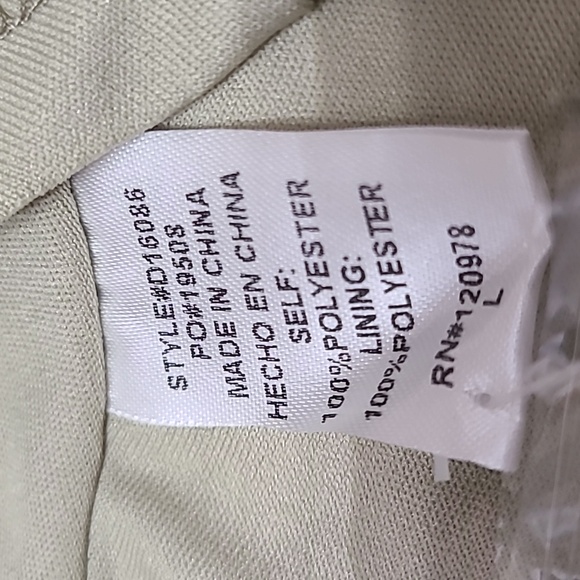 ENTRO‎ Women's Olive Green Short Sleeve Floral Mini Dress - Size L NEW WITH TAGS - Picture 9 of 11